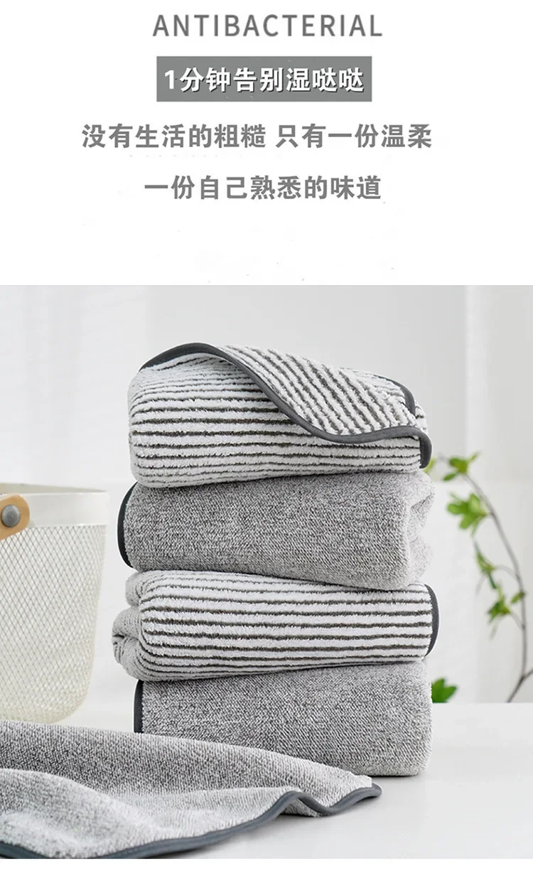 Description Picture 2 of itemCotton Towel Bathroom Strong Absorbent Thickened Face Towel Soft Non-shedding Adult Towel Hotel Travel Household Gift