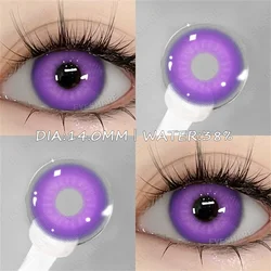 Vibrant Fantasy Colored Contact Lenses - Blue, Purple, Pink - Yearly Wear (NEBULA-PURPLE)