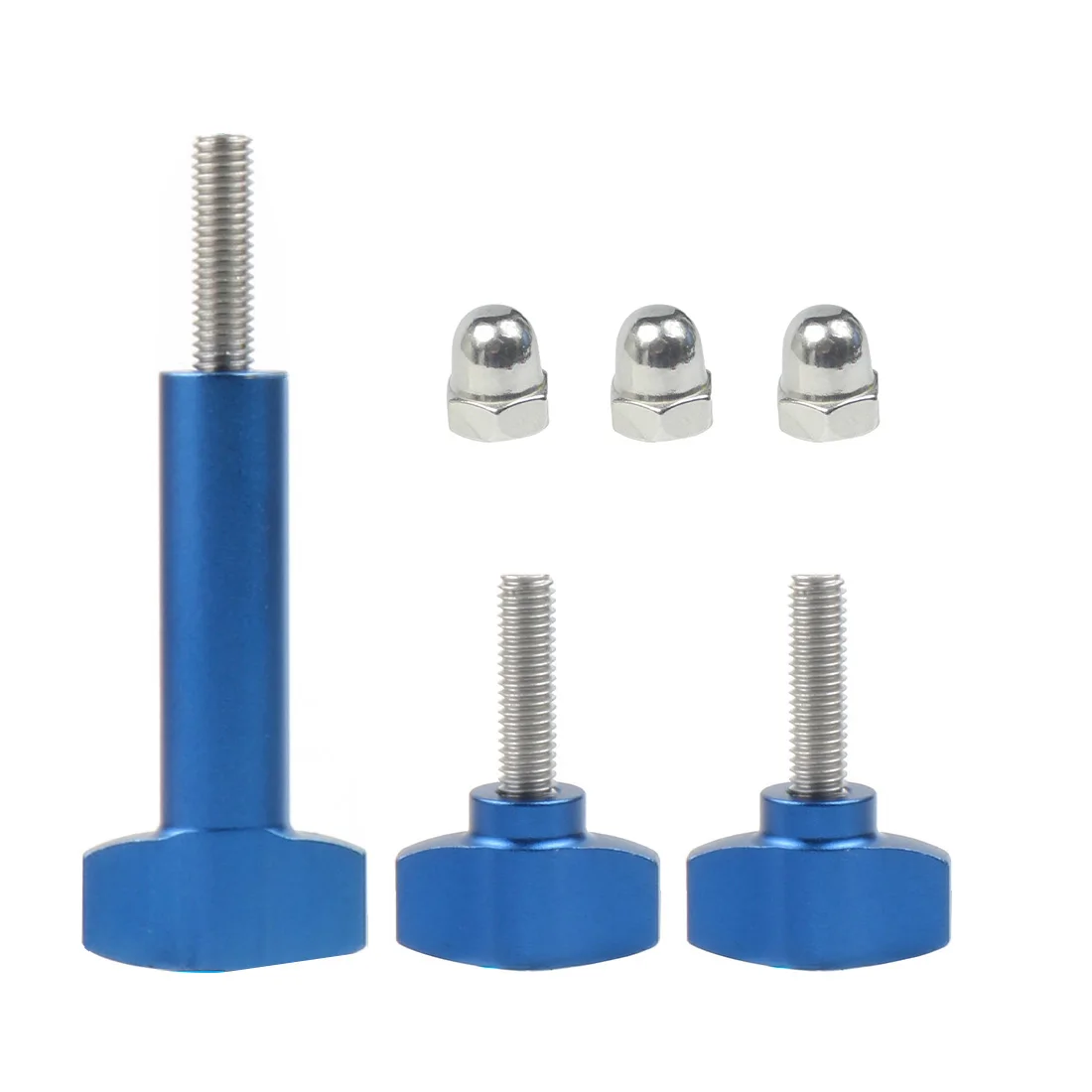 Adjustable M5 Stainless Steel & Aluminium Thumb Screw with Clamping Knob Handle