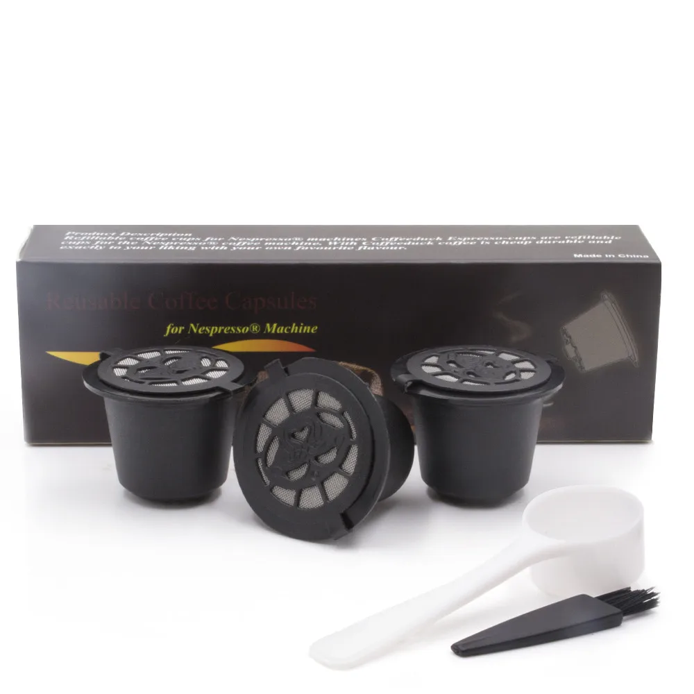 6 Stuks/pak Hervulbare Herbruikbare Espressocapsule Voor Nespresso Koffiezetapparaat Herbruikbare Capsule Navulling Lege Capsule