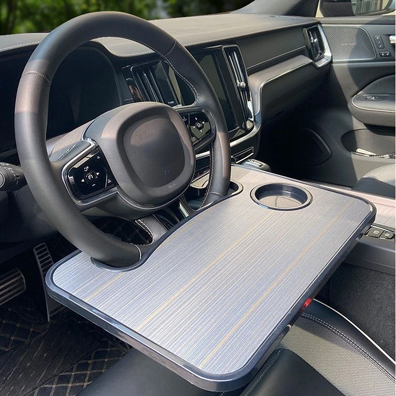 Steering Wheel Mini Dining Table Car Tray for Eating Laptop Tablet Computer Multi function Travel Portable Car Workbench Usual car table stand car laptop desk