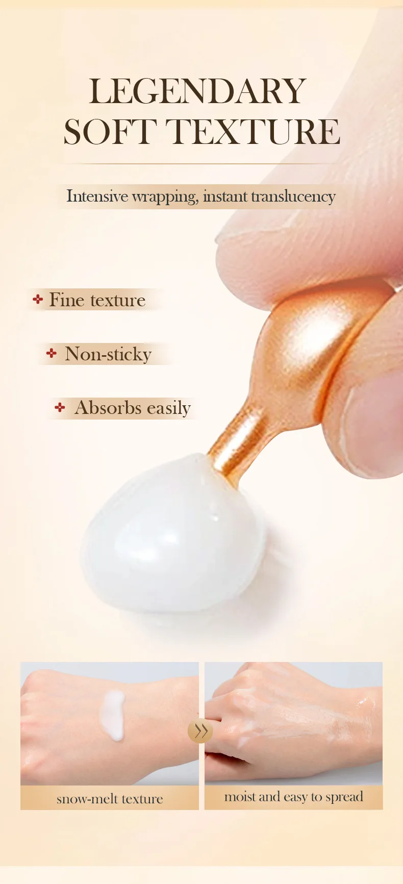 SADOER Snail Rose Essence Milk Moisturizing Capsules Whitening and Nourishing Anti-Wrinkle Skin Care Cosmetics