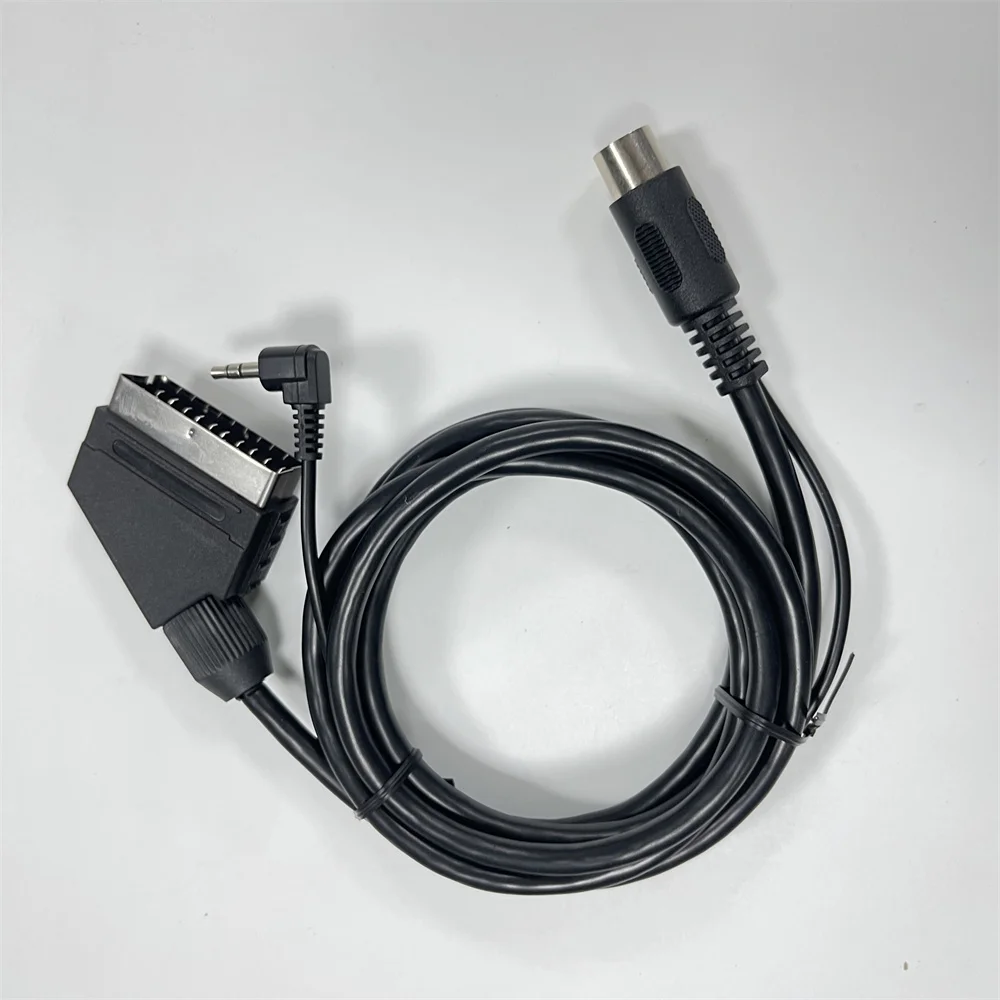 Nichelato Per Sega Genesis 1 Spina Da 3.5Mm Cavo Av Scart A Doppio Canale 1.8 Metri Per Neo Geo