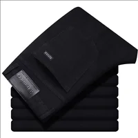 Wthinlee New Business Men's Jeans Casual Straight Stretch Fashion Classic Blue Black Work Denim Pant Trousers Male  Clothing 3