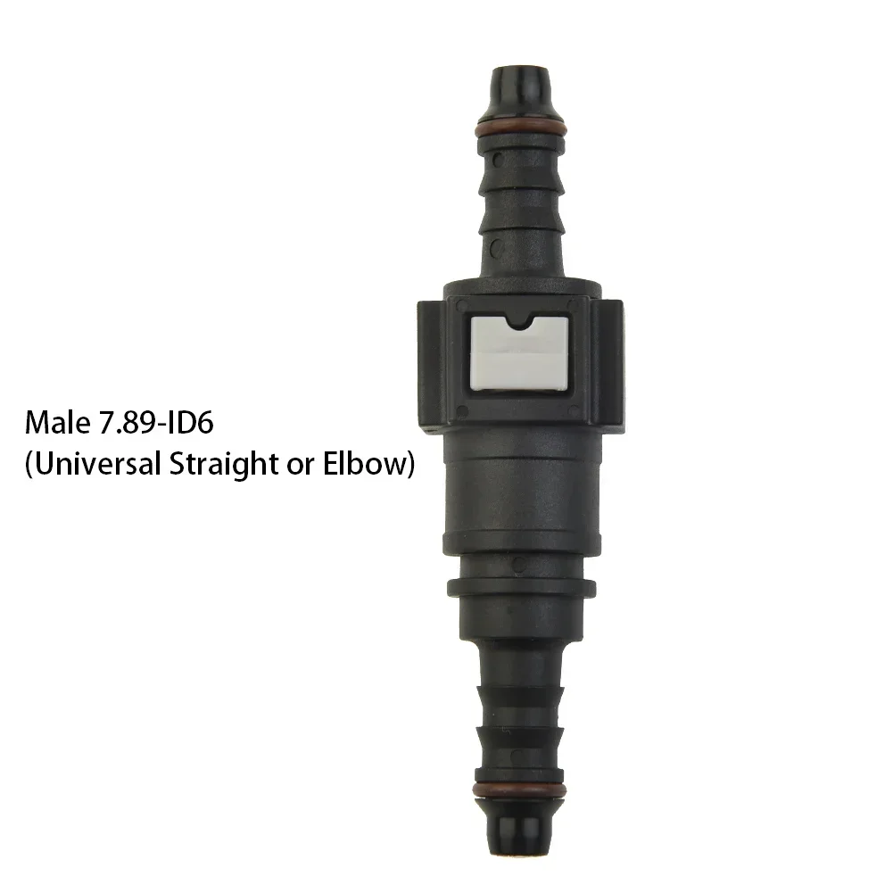 Straight 7.89mm ID6 6mm Female Car Fuel Line Rubber Hose Pipe Coupler Quick Release Connector Set Motorcycle Hose Coupler