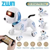 ZWN RC Robot Electronic Stunt Dog Toys Voice Command Programmable Touch-sense With Music Song Robot Dog for Children's Gifts 1