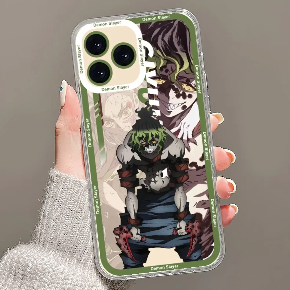 thumbnail image 1 of Funda de teléfono Demon Slayer Muzan Kokushibo Douma para Samsung Galaxy S10 S20 S21 S22 S23 S24 FE Plus Ultra Note 20, carcasa transparente, 1 of 5