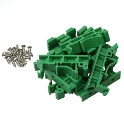 10 - Pack PCB DIN Rail Mounting Adapter Brackets for Industrial Electrical Equipment (10 set)