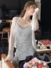 Pink Ice Silk Knitted Sun Protection Cardigan Polka Dot Outer Long Sve Air Conditioning Cover oulder Women Summer Thin S...