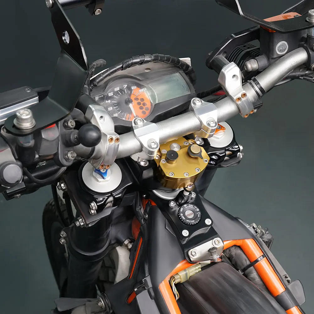 NICECNC für KTM 690 Enduro Enduro R 2012–2018, Motorrad-Lenkungsdämpfer-Montagesatz, Halterung – Detail 4