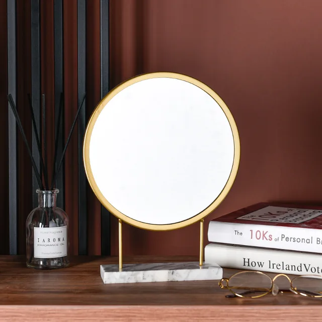 Bedroom Nordic Mirror Quality Luxury Design Round Makeup