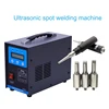 Handheld Ultrasonic Spot Welding Machine Portable Plastic Spot Welder Fabric Plastic Welding Machine 220V 1000W 28KHz 0-15mm 1