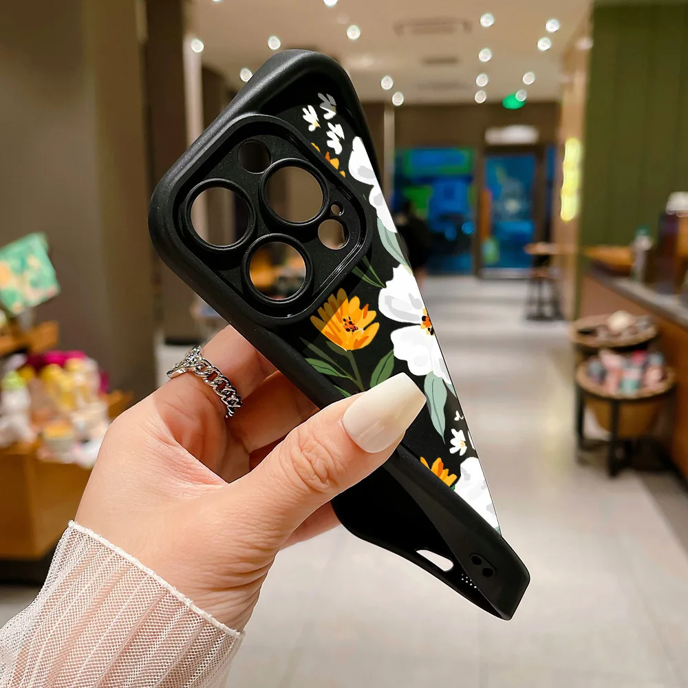 Flower Phone Case for Xiaomi Redmi Note 11 10 12 13 Pro Plus 5G 12S 10S 11S Redmi 10C 12C 13C 4G Oft Silicone Shockproof Cover