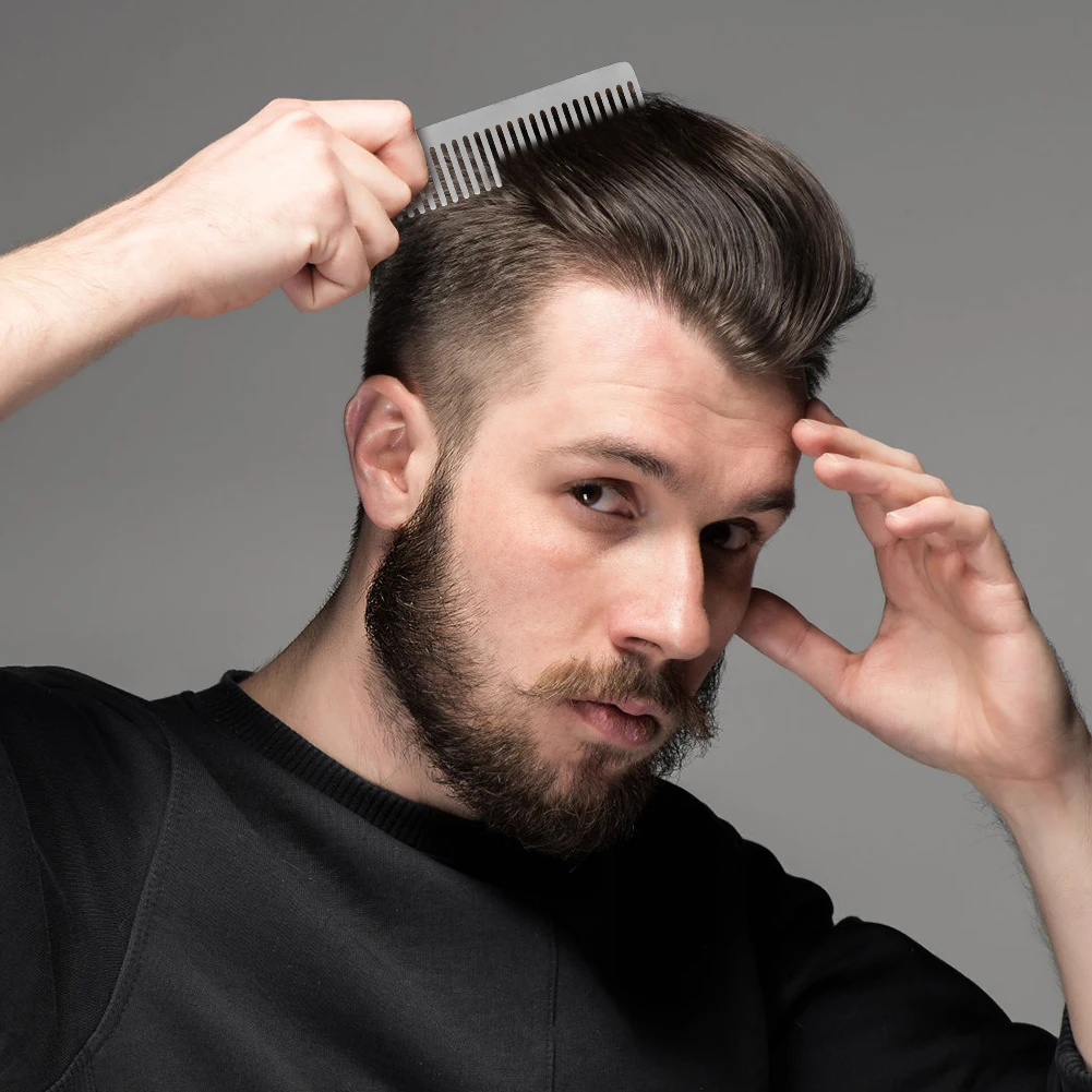 Titanium Comb Heat-Resistant Portable Camping Comb Pocket Titanium Comb Small Lightweight Comb Camping Accessories