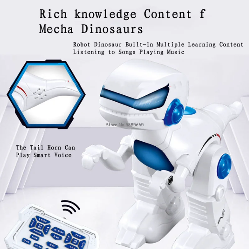 Parent-Child Interaction Smart Program RC Dinosaur Robot Auto Demo Kids Multi-Function Early Education Remote Control Dinosaur 5