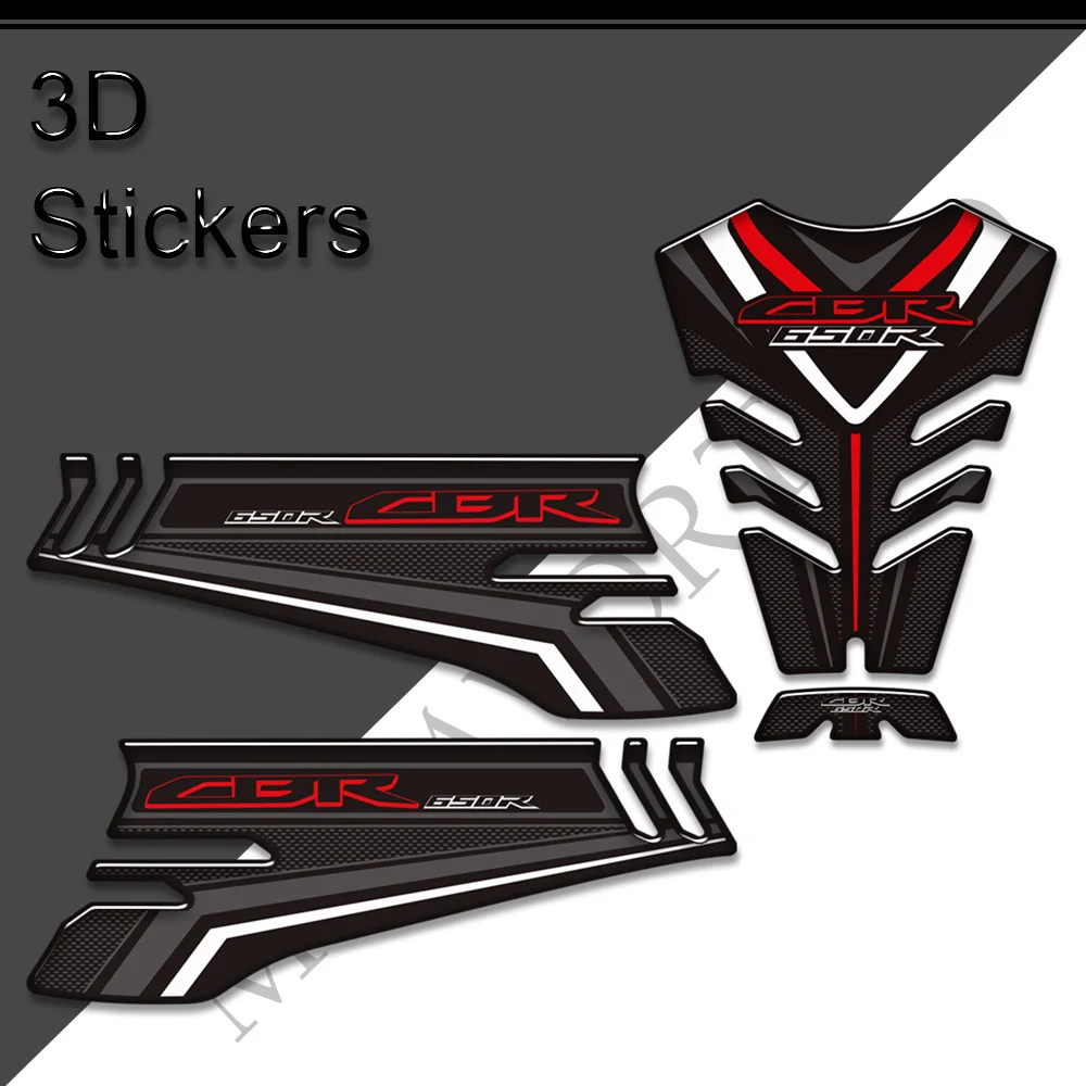 

Motorcycle Side Grips Decals 3D Stickers Tank Pad Protection For Honda CBR 650R CBR650R HRC Fireblade Gas Fuel Oil Kit Knee
