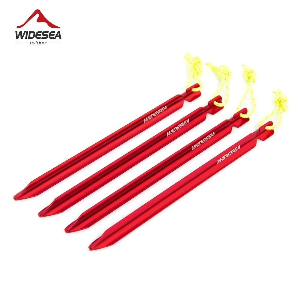 Widesea Camping Tent Pegs Set for Hard Snow and Outdoor Shelters