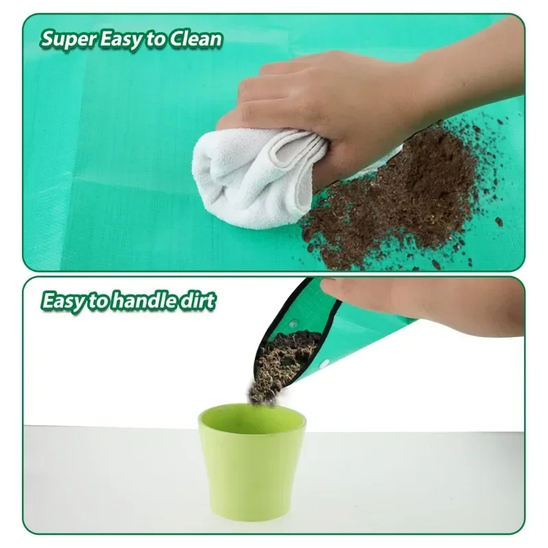 Plant Repotting Mat Waterproof Foldable for Flowerpot Transplanting Mixing Soil