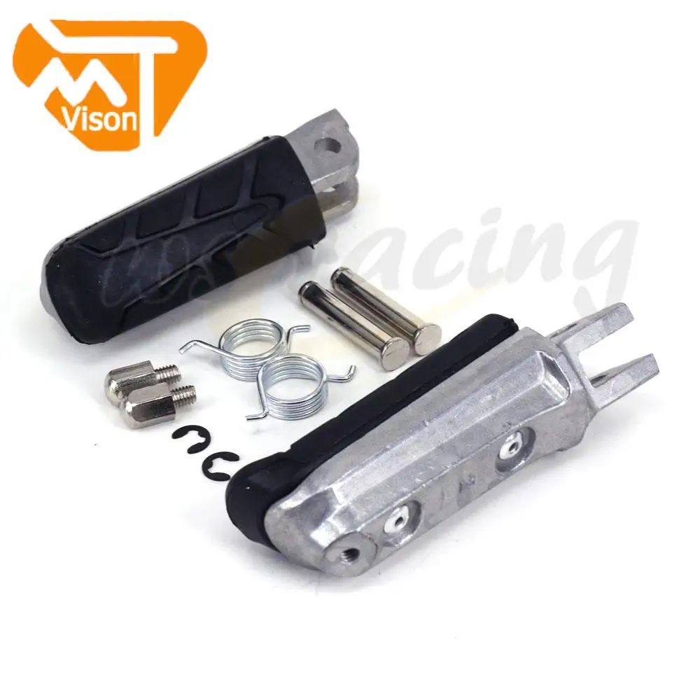 Front Footrests Pair For Honda VFR1200F, CBR250/300/500R, CB500 (2009+) – Silver