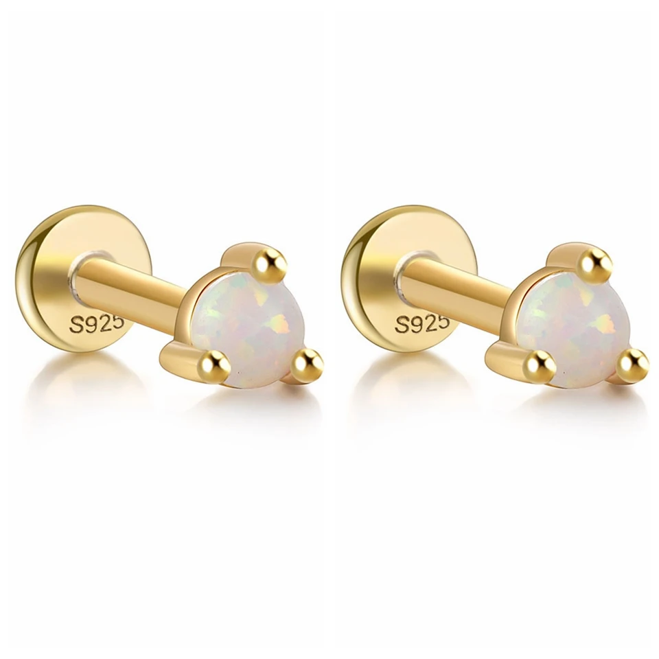 Chriscoco 15 pear Flat Back oorbellen voor vrouwen 316L chirurgisch staal goud/zilver Stud oorbellen Hypoallergenic kraakbeen oorbellen Sleeper Huggie Hoop oorbellen Tragus piercing sieraden