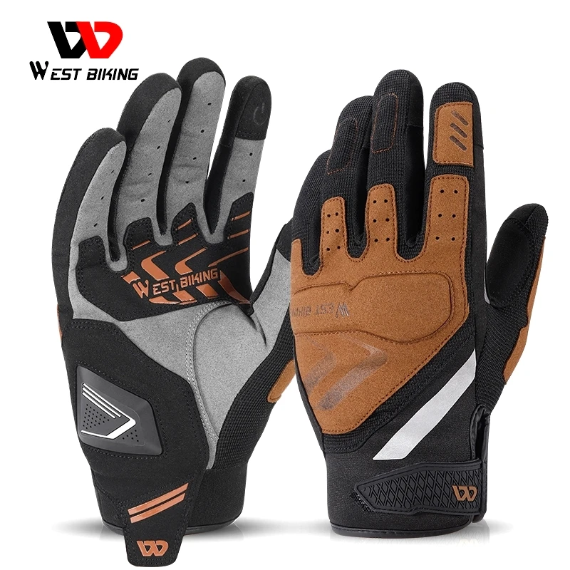 West Biking Touch Screen Bike Gloves Mtb Road Bicycle Gloves Men Women