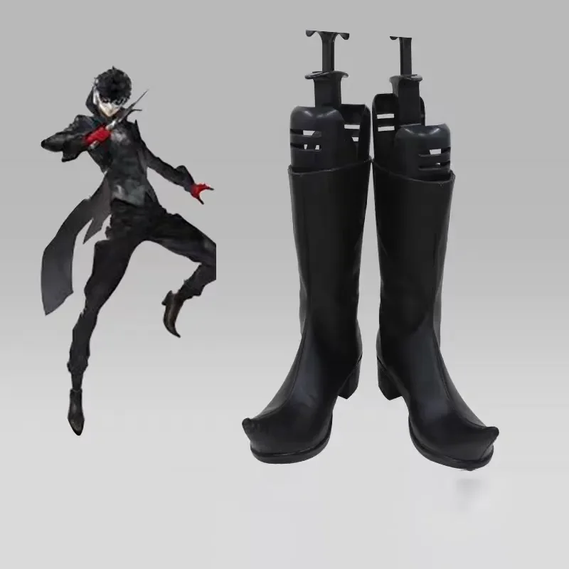 

Anime Game Cosplay Boots Persona 5 Kurusu Shou Shoes Joker Boot Halloween Aksesori Dibuat Sesuai Pesanan