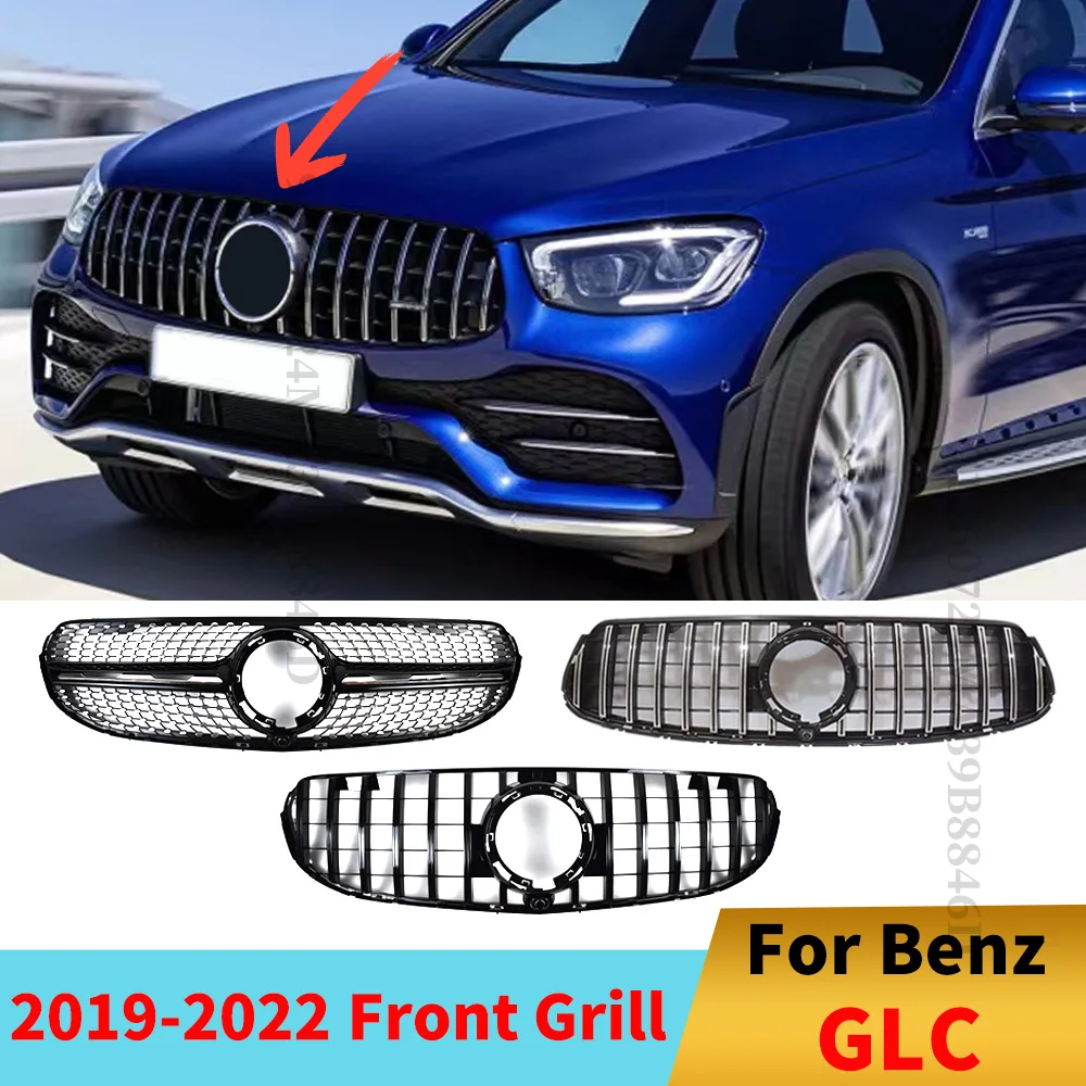 Front Hood Inlet Grille Bumper Grill Body Kit GT Diamond Style For