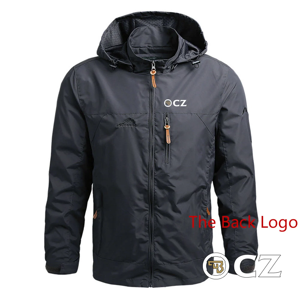 

CZ Ceska Zbrojovka New Men Czech Firearms Winter Thicken Warm Cotton Comfortable Windbreaker Mountaineering Suit Hoodies Coat