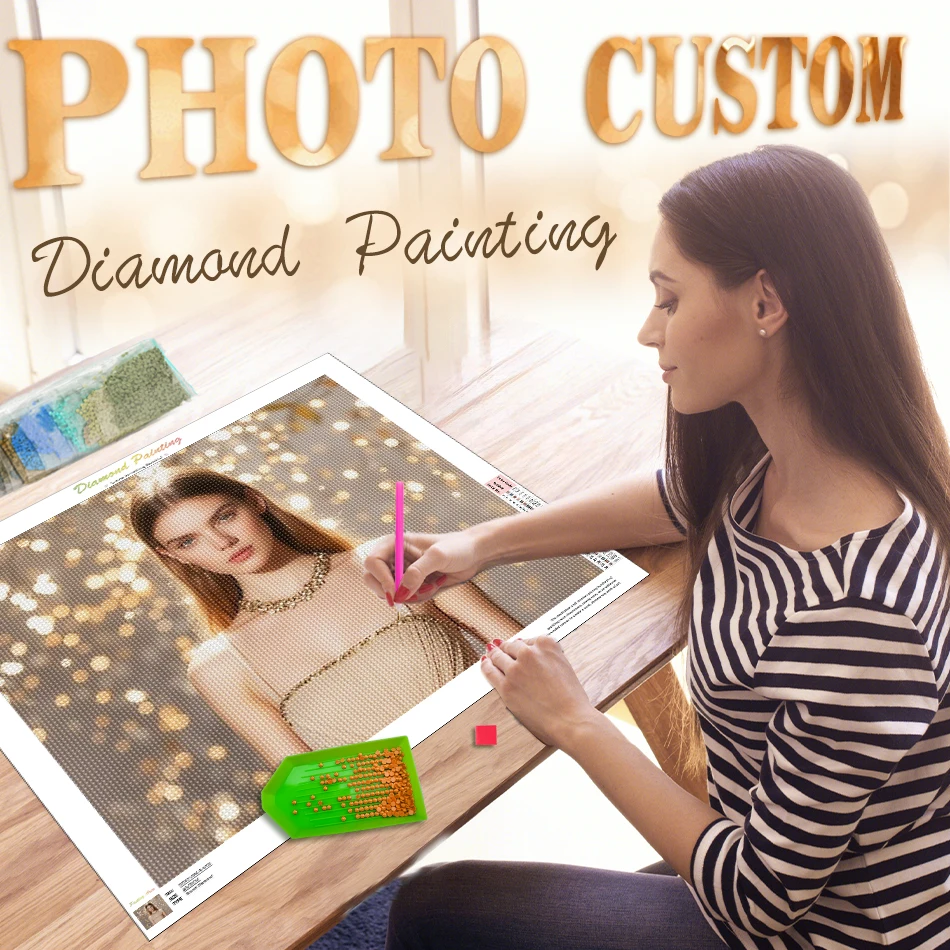 Photo Diamond Painting Full Square Drill Full Round Drill Cross Stitch Crystal 5D Diamond Pictures Diy Kit Gifts diamond art painting kit,diamond painting set,diamond painting