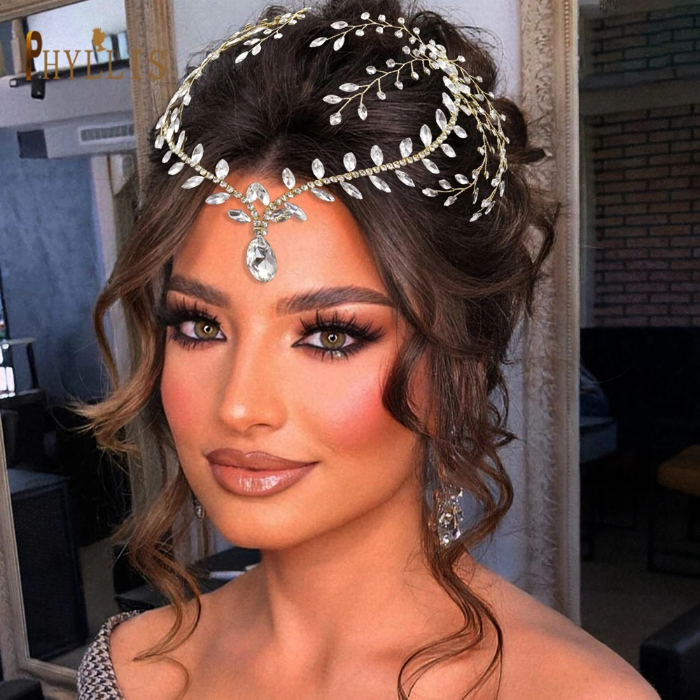 Hair Accessories Bridal Hair Accessories Crown Headband A445 Designer Forehead Headdress Bride Jewelry Wedding Hair Accessories Bridal Headwear Princess Women Tiara Party Headpiece
