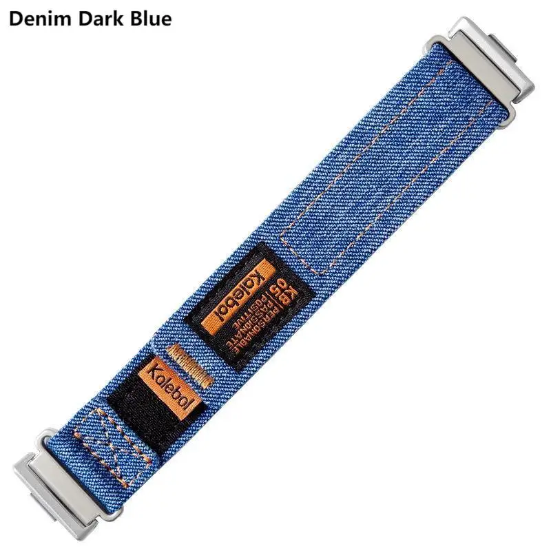 Denim Velcro Nylon Strap - Adjustable Replaceable Bracelet