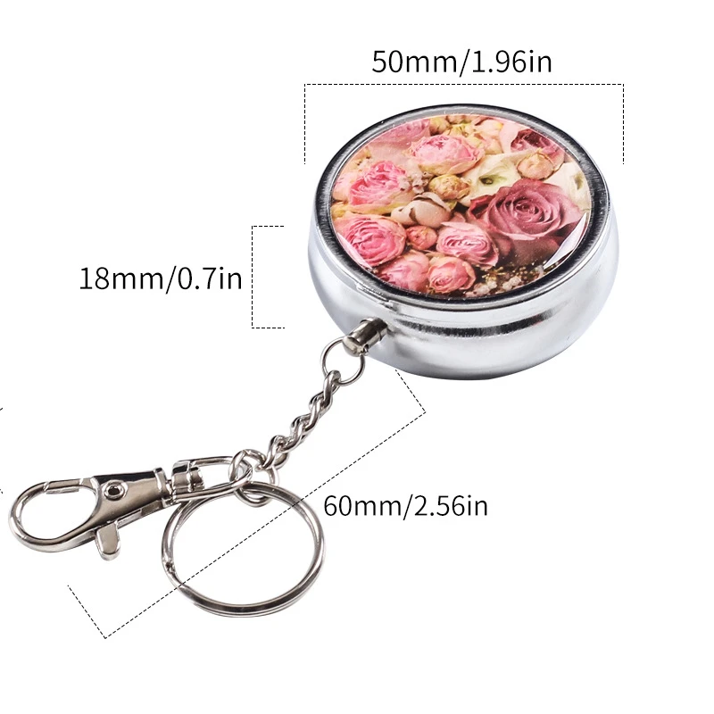 Pocket Mini Ashtray Ash Box Case Ash Tray Key Chain Portable Tobacco Box Case Cigarette Ashtray Keychain Decor Tray