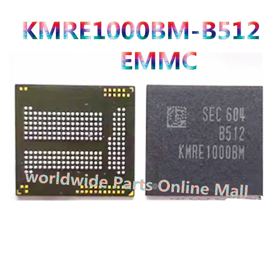 

1pcs-3pcs KMRE1000BM-B512 is suitable for Samsung emcp 221 ball 16+3 16G mobile phone chip font ic second-hand implanted ball