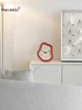 MandeldaCream Style Home Living Room Tabletop Clock Entrance Desktop Ornament TV Cabinet Clock Decoration 3