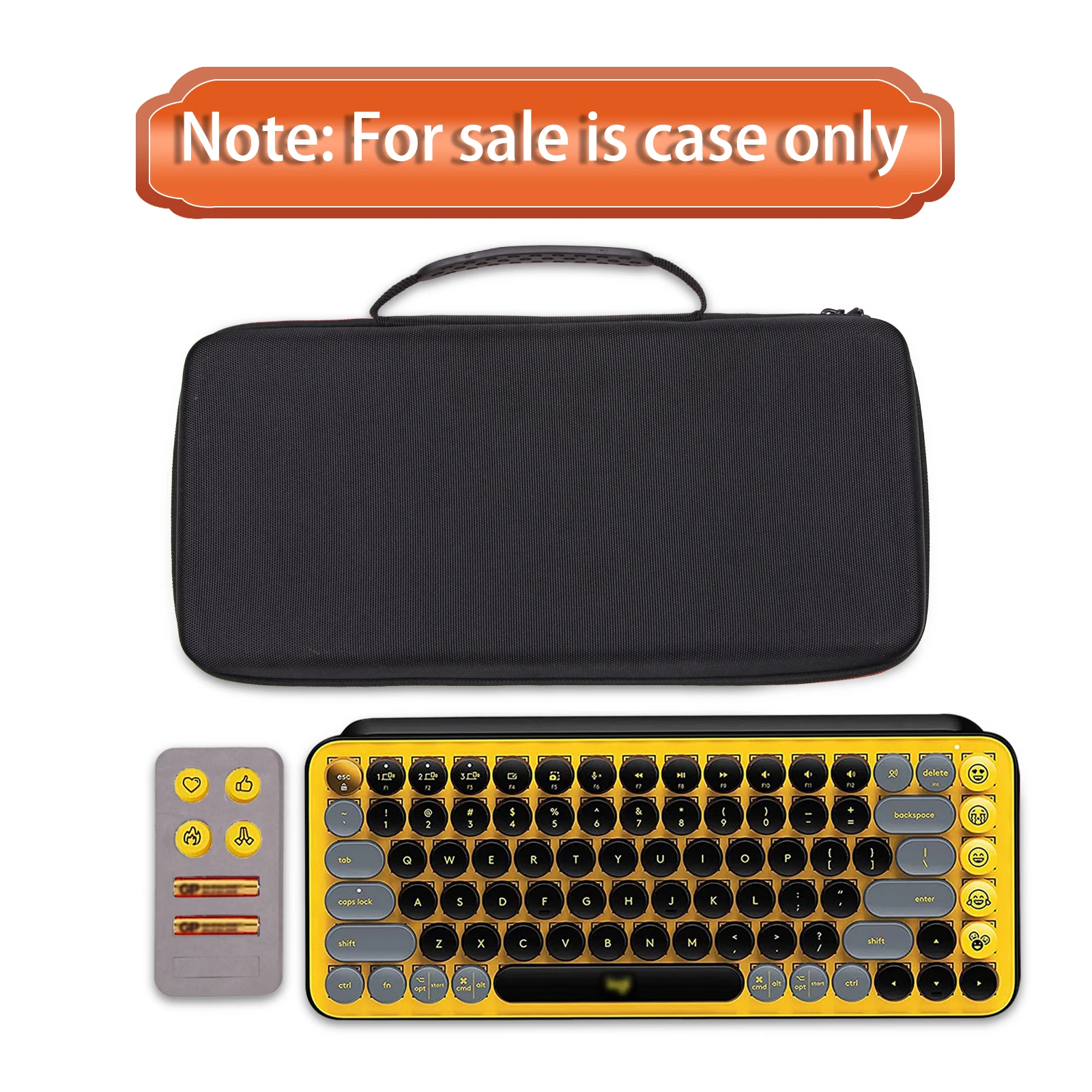 LTGEM Hard Case Replacement for Logitech Pop Keys Mechanical Wireless Keyboard (Pink/Black/Purple)