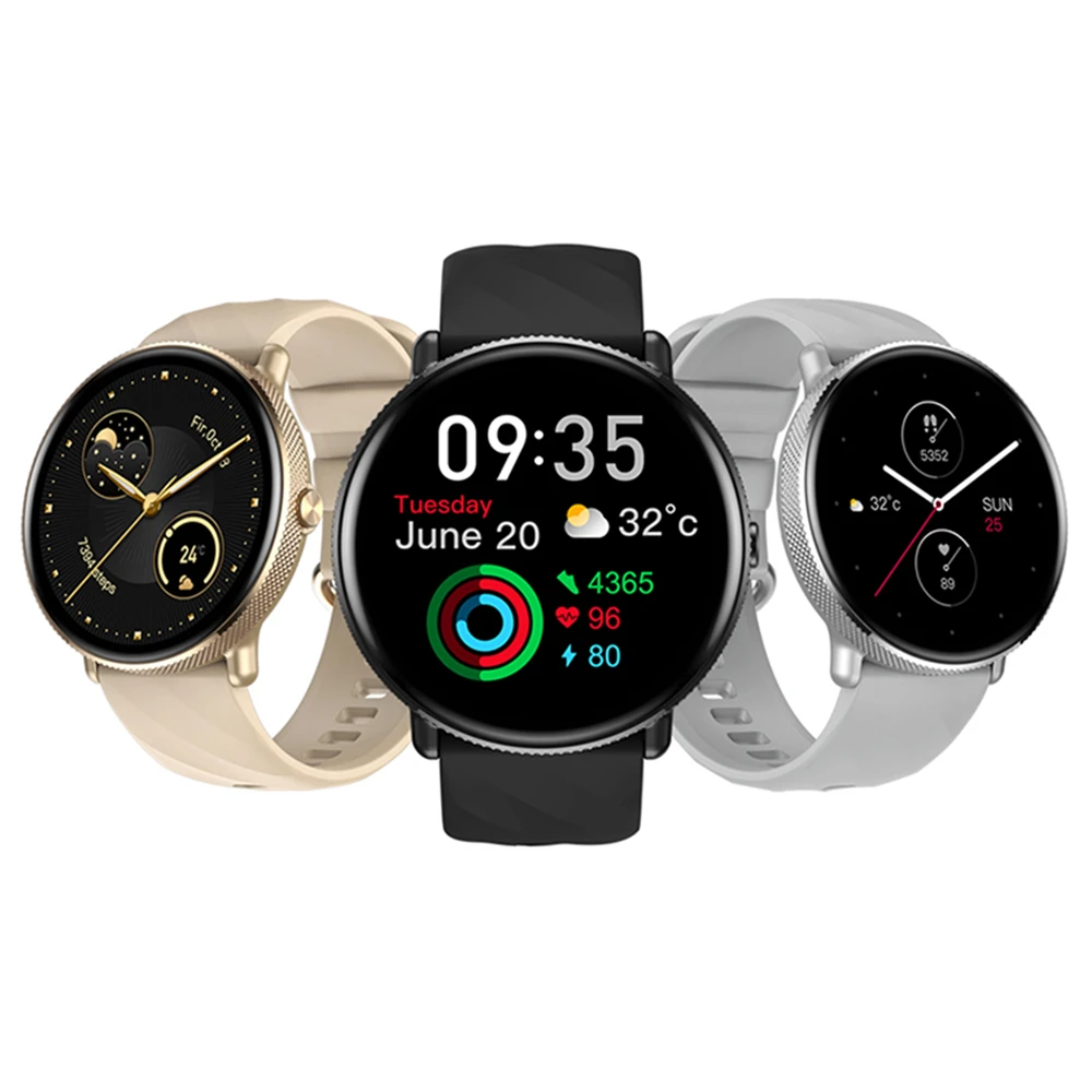 

1.43" AMOLED Display Health SPO2 / Fitness Pacing /100+Sports Tracking Voice Assistant BT Calling Female Smart Watch GTR 3 Pro