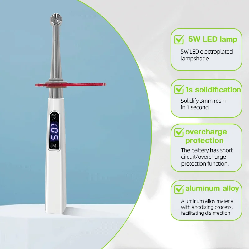 Dental LED Lichthärtungsgerät 1 Sekunde Schnellhärtung Harz-Photopolymerisator Kieferorthopädischer Zahnfleischschneider Dental-Oralbehandlungsgerät