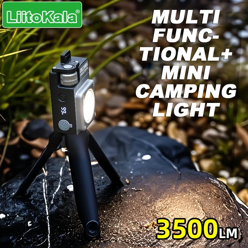Enhanced Portable Keychain Light - Rechargeable, Multifunctional 3500LM Flashlight with 3000mAh Battery
