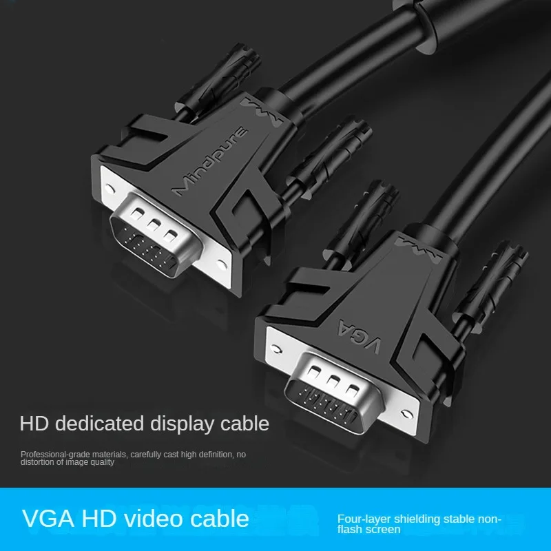 VGA HD 15 Pin Male To Male Extension Cable 1.5m 3m 5m 10m 15m for PC Laptop Projector HDTV Monitor