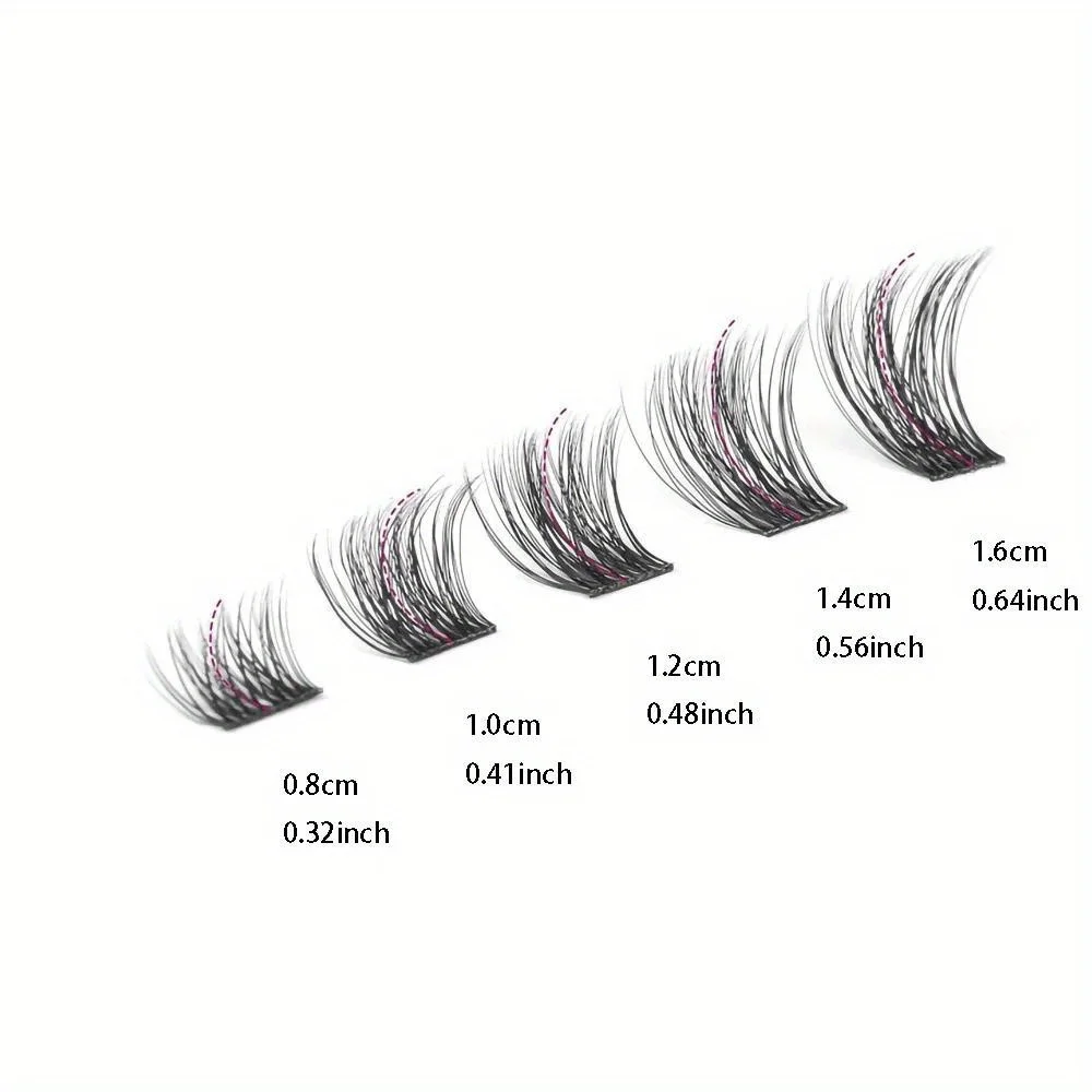 D Curl Lash Clusters Natural Wispy Look 360pcs