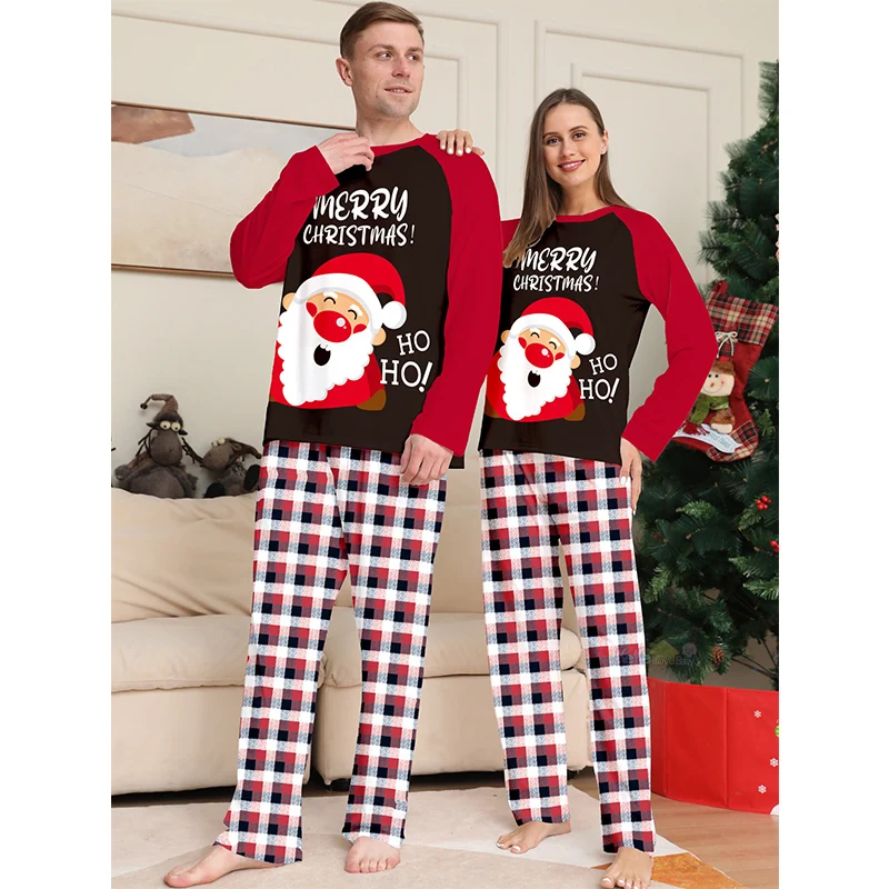 thumbnail image 4 of Conjunto de pijamas navideños 2025 para toda la familia, ropa de dormir para adultos, padres, madres e hijos, nuevo look navideño familiar, mamelucos para bebés, 4 of 5