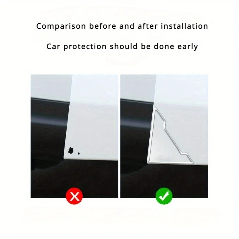 2/4PCS transparent door corner anti-collision sticker car door protection scratch and scratch resistant universal strip car stickers car door stickers car door protector car door anti collision strip