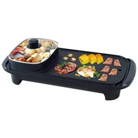2 In 1 Multi-Function Non-stick Smokeless Nonstick Electric Barbecue Machine hotplate Teppanyaki Grilled Meat Pan BBQ 1