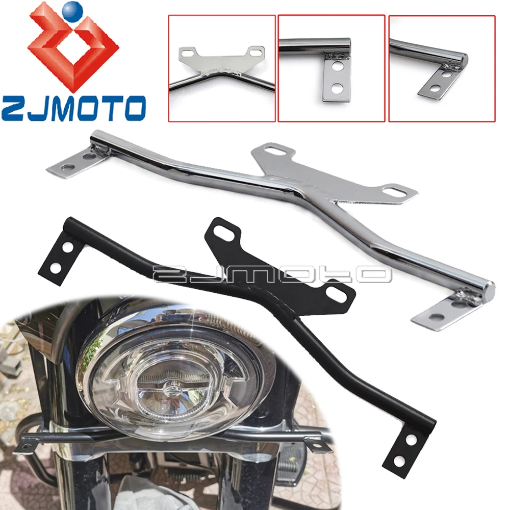 

Универсальный кронштейн для противотуманных фар мотоцикла для Honda Harley Kawasaki Yamaha Suzuki Фары Указатели поворота вспомогательный держатель балки