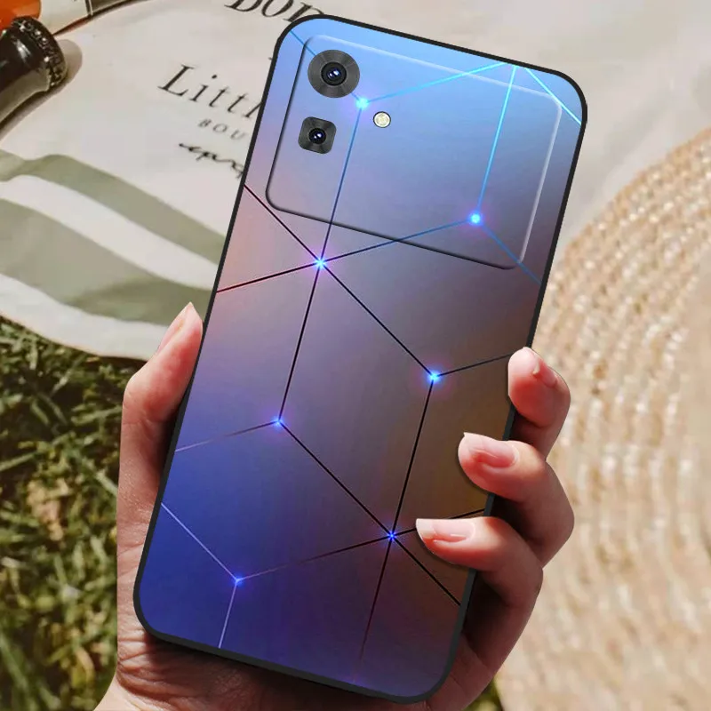 Stylish Painted Silicone TPU Soft Cover - Full Protective Phone Shell