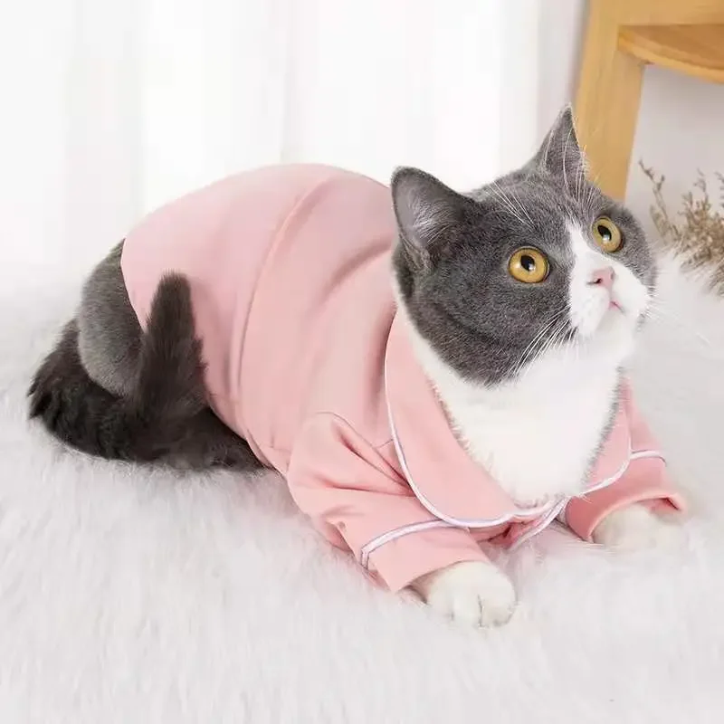Pet Dog Shirt Dog Suit Pet Pajamas Dog Air Conditioning Clothing Hairless Cat Clothes Dog Shirts Cat