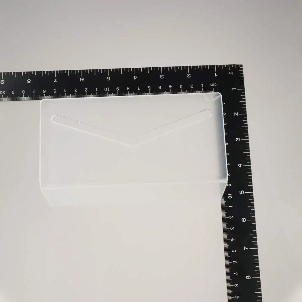 Countertop Clear Mail Holder Rack Lightweight Black File and Letter Holder File Organizer Acrylic Envelope and Bill Sorter Desk