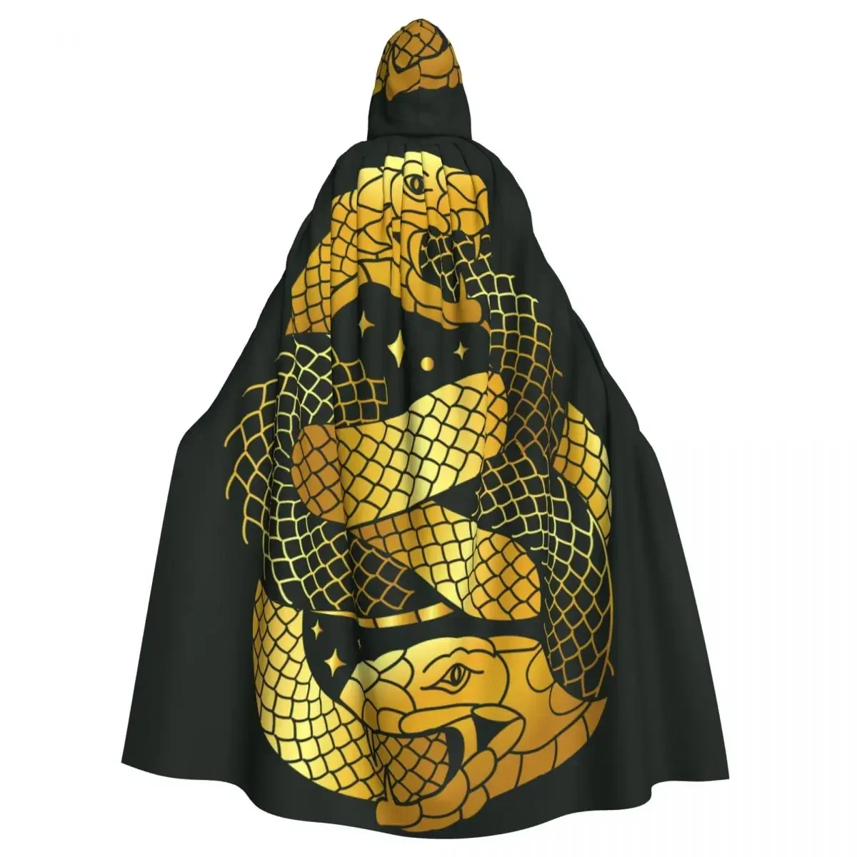 

Hooded Cloak Polyester Unisex Witch Cape Costume AccessorySnake