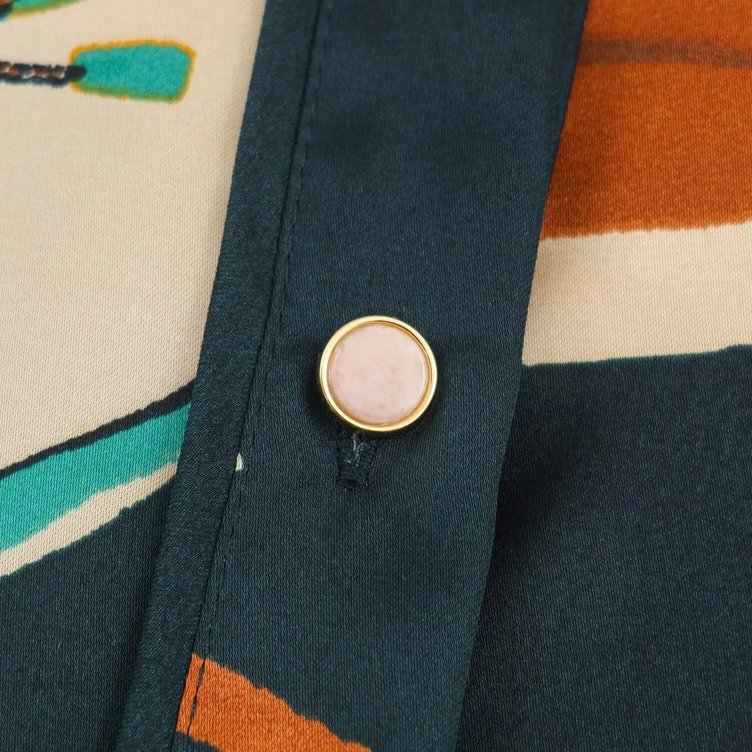 Women's Fashion Vintage Printed Shirt Female Spring Autumn New Loose Casual Long Sleeved Single Breasted Shirt Lady Commut Top