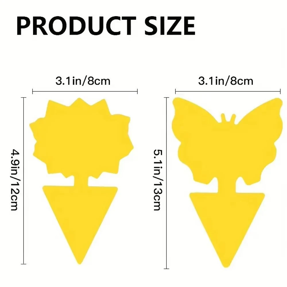 Strong Yellow Sticky Traps for Indoor-Outdoor Flying Pests - 450 Pack